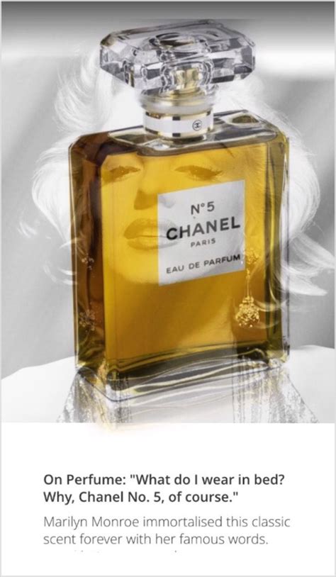 What Do I Wear in Bed Why Chanel No 5 of Course Marilyn 